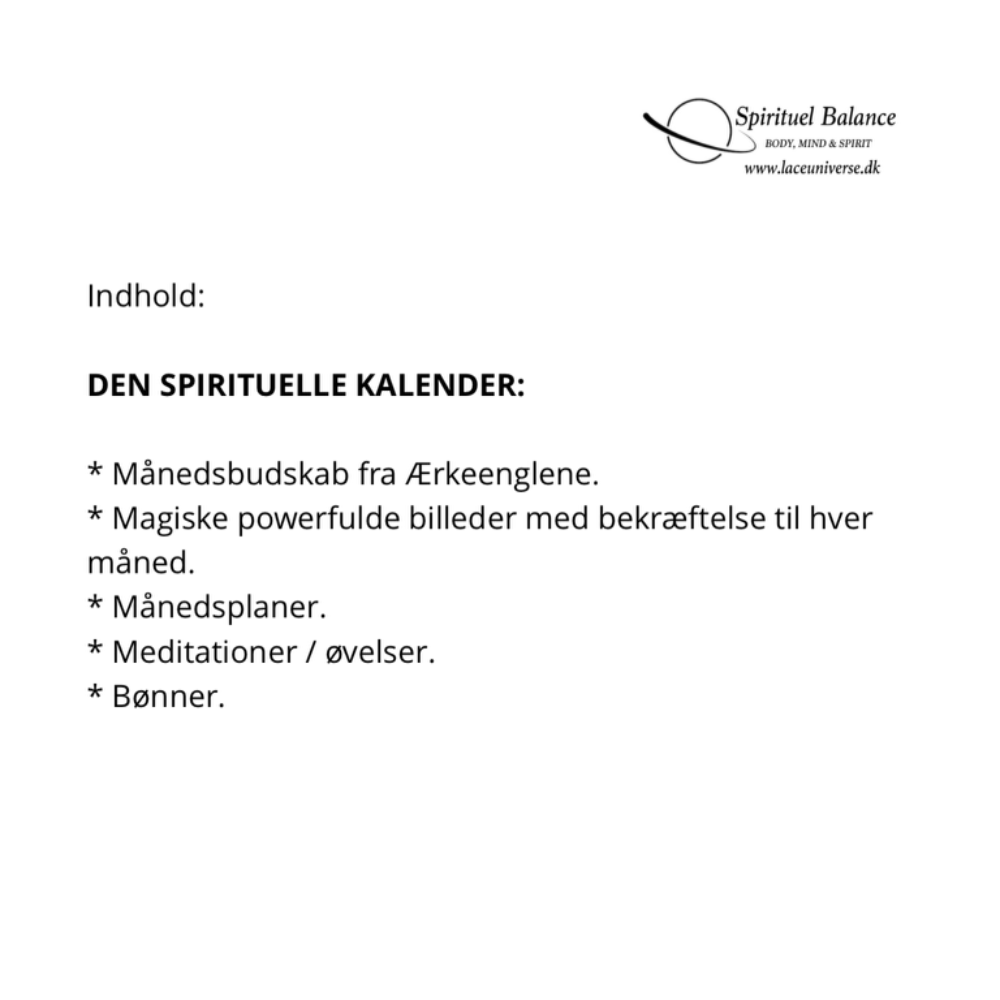 Englebogen ~ Den Spirituelle Kalender 